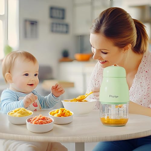 Miniatura 8 de Fabricante de alimentos para bebés, licuadora de alimentos verdes para bebés, 10 onzas, procesador de alimentos para bebés, carne de frutas y