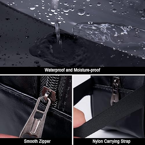 Miniatura 7 de SOMIER Paquete de 4 bolsas de aseo transparentes impermeables aprobadas por la TSA bolsa de transporte con cremallera bolsa de viaje portátil de PVC