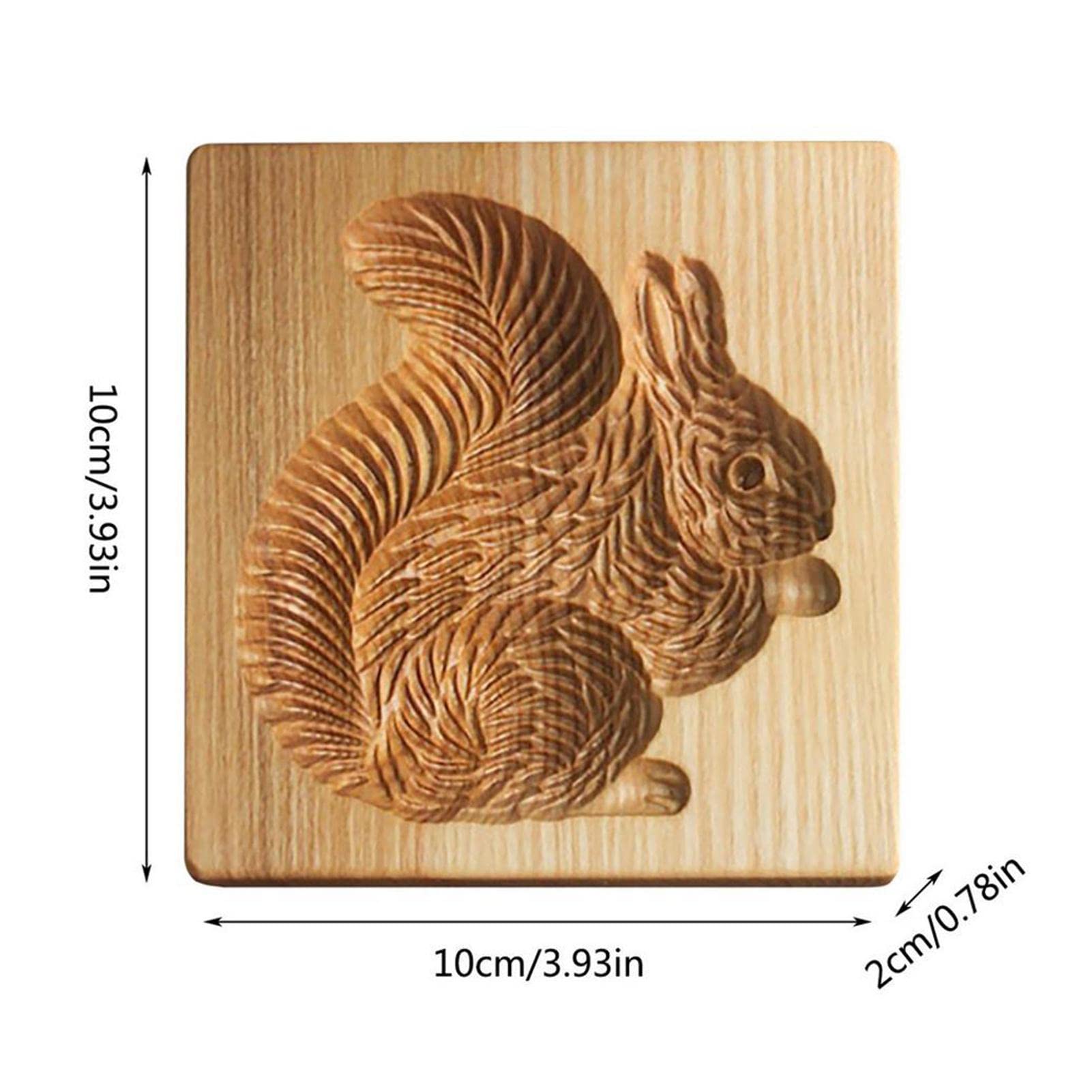 Moule à Biscuits En Forme D'écureuil, Joli Moule à Biscuits En Bois