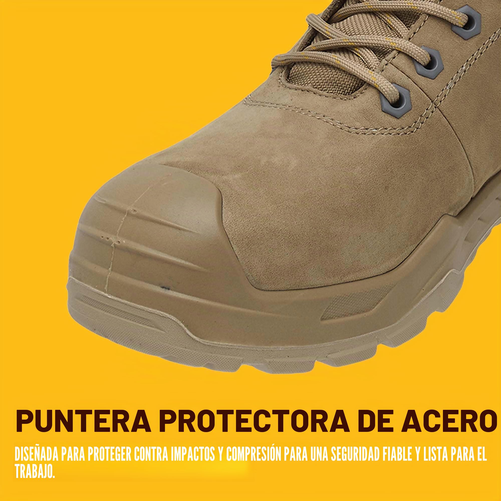 DEWALT Hayes - Botas de trabajo de seguridad impermeables para hombre, de cuero, puntera de acero