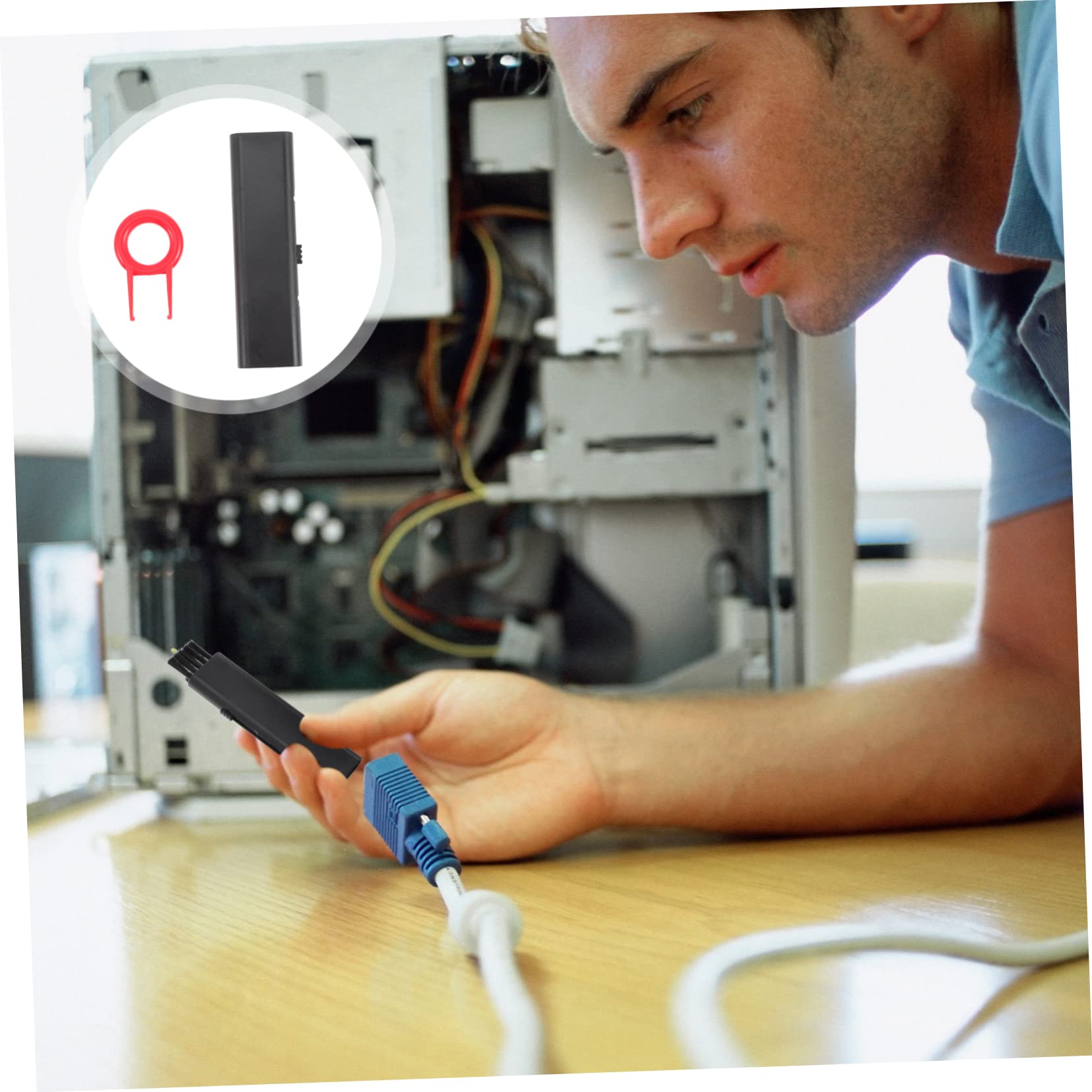 BELLIFFY Keyboard Cleaning Brush Double-Ended Design for Pc Tablet Reusable Dust Tool for Electronics