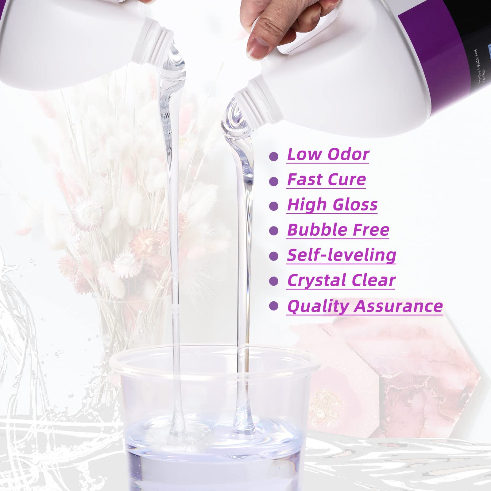 Buy Let's Resin Epoxy Resin Kit, 2 Gallon Deep Pour Epoxy Resin,Bubble