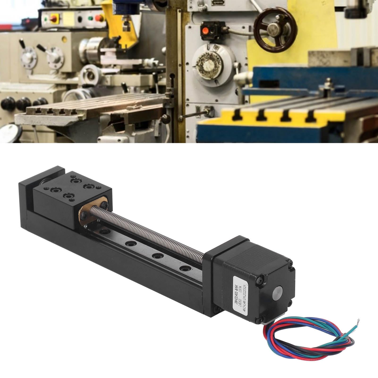 Linearer Schiebetisch, 150mm Lineartisch Aktuator T förmige Schraube Einzelschienen Linearbewegungstisch für X Y Z Achsen