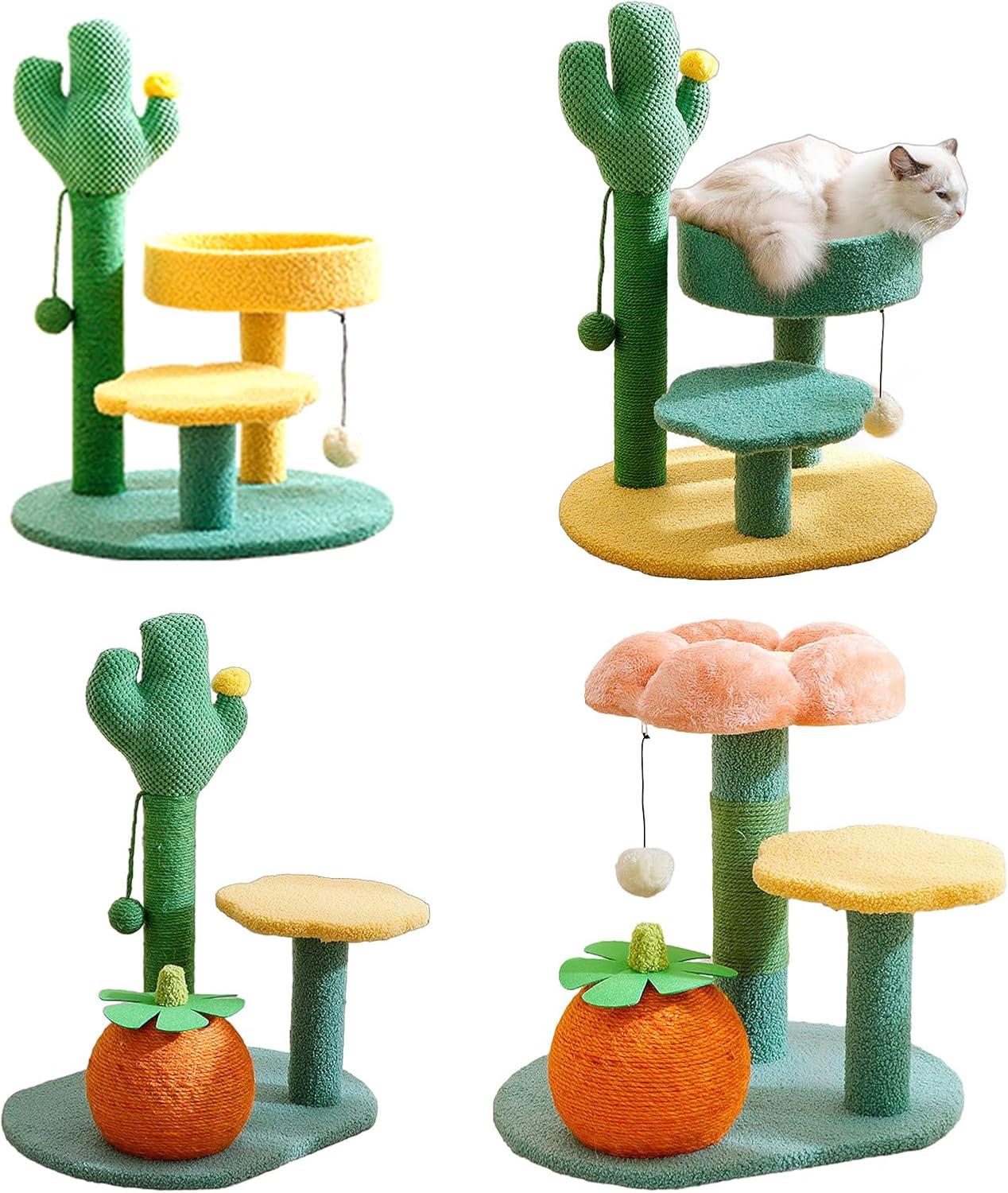 Toy Kitten Sisal Rope Post Interactive Pet Product Scratcher Pet Cats with Hanging