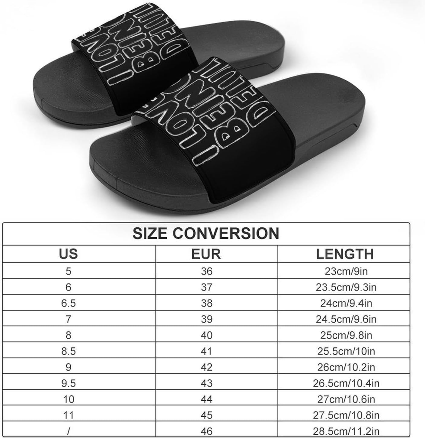 I Love Being Delulu Men's Slippers Casual Non-Slip Slide Sandals Beach Bathroom Shower Shoes for Women