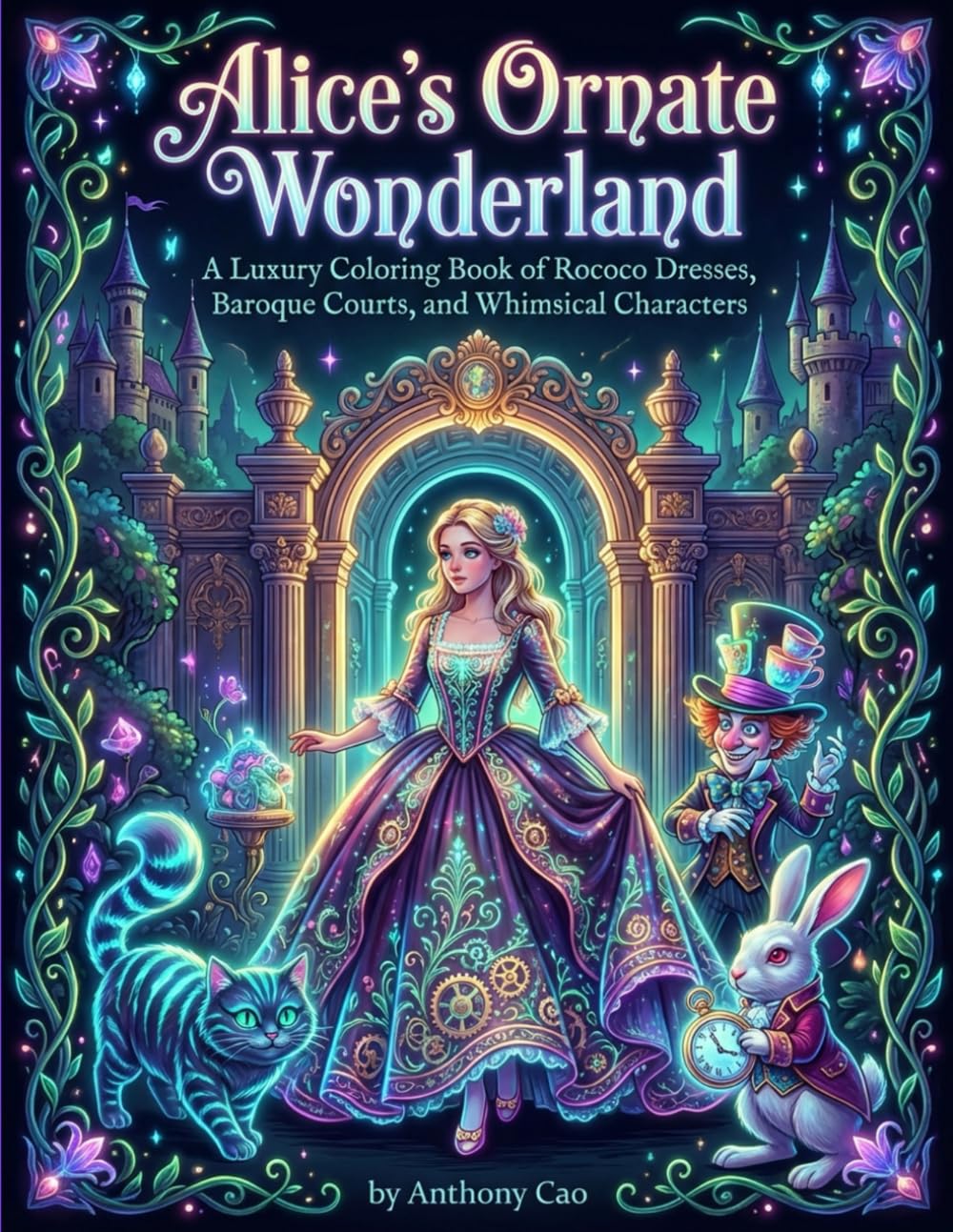 Alice’s Ornate Wonderland: A Luxury Coloring Book of Rococo Dresses, Baroque Courts, and Whimsical Characters Alice’s Ornate Wonderland