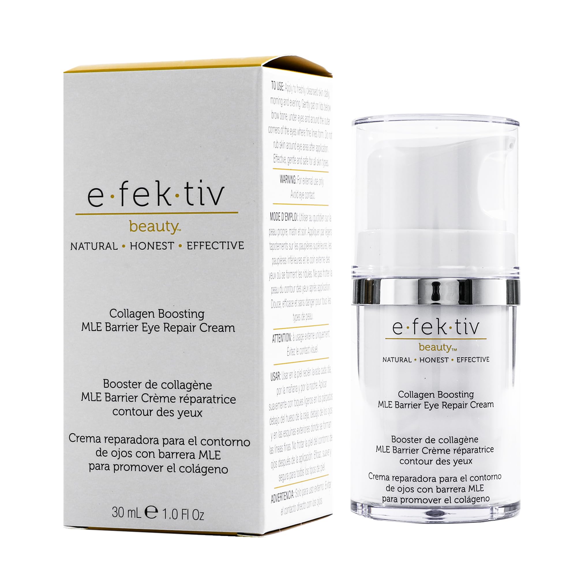 Collagen Boosting MLE Barrier Eye Repair Cream by e.fek.tiv for Unisex - 1 oz Serum, Cranberry, 30 g (Pack of 1) - Image 4