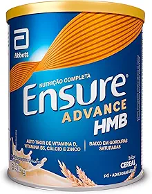Ensure Advance Suplemento Nutricional Adulto em Pó com HMB + Vitamina D | Sabor Cereal | Lata 400 g