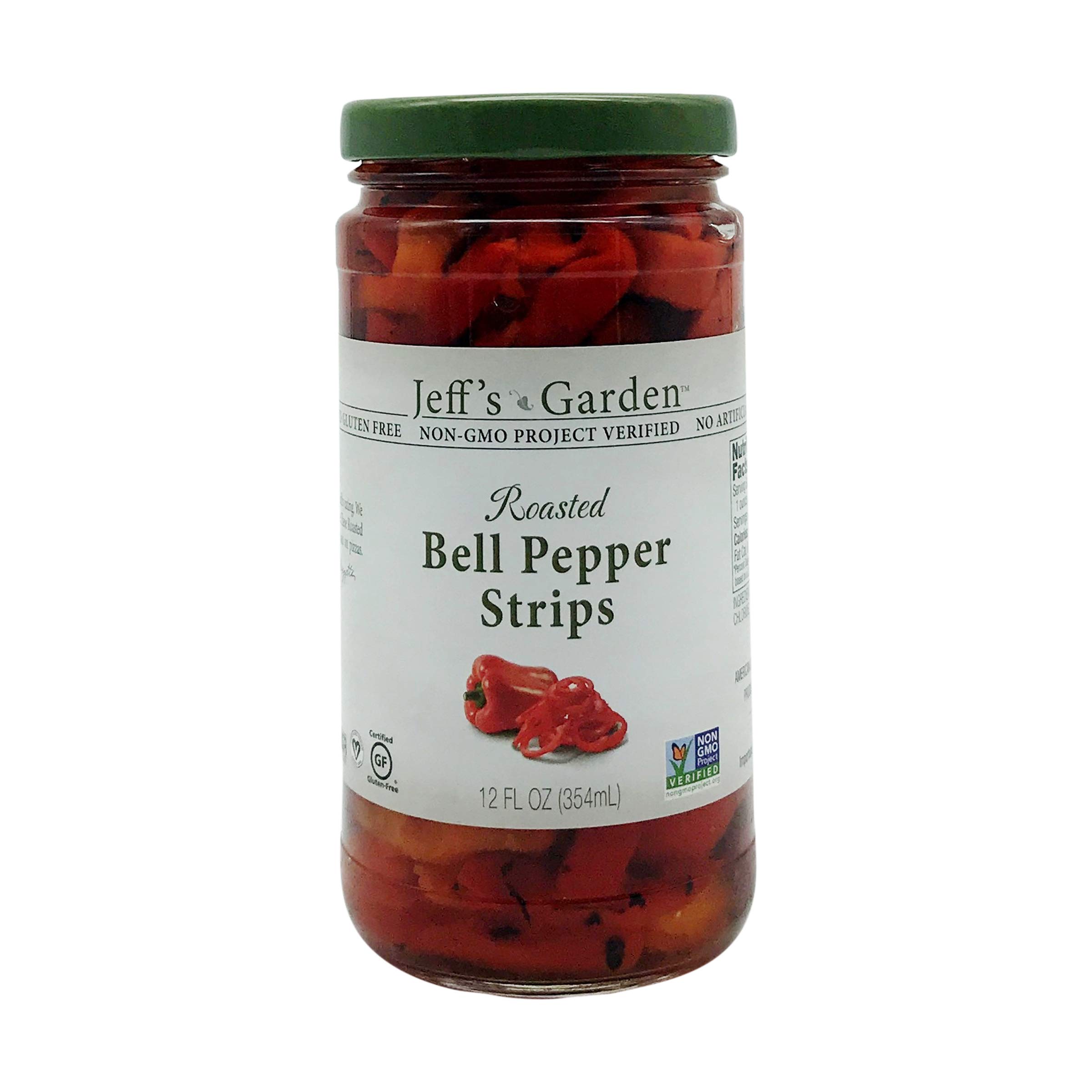 Jeffs Naturals Pepper Roasted Bell Strips, 12 oz