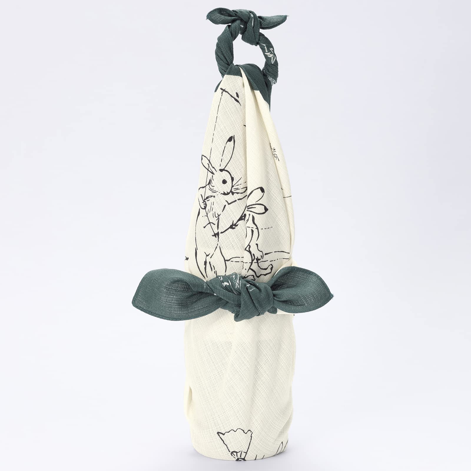 超美品　着物　正絹　付け下げ　鳥獣戯画　染め　手書き　モスグリーン　157個性的 超美品 着物 正絹 付け下げ 鳥獣戯画 染め 手書き モスグリーン