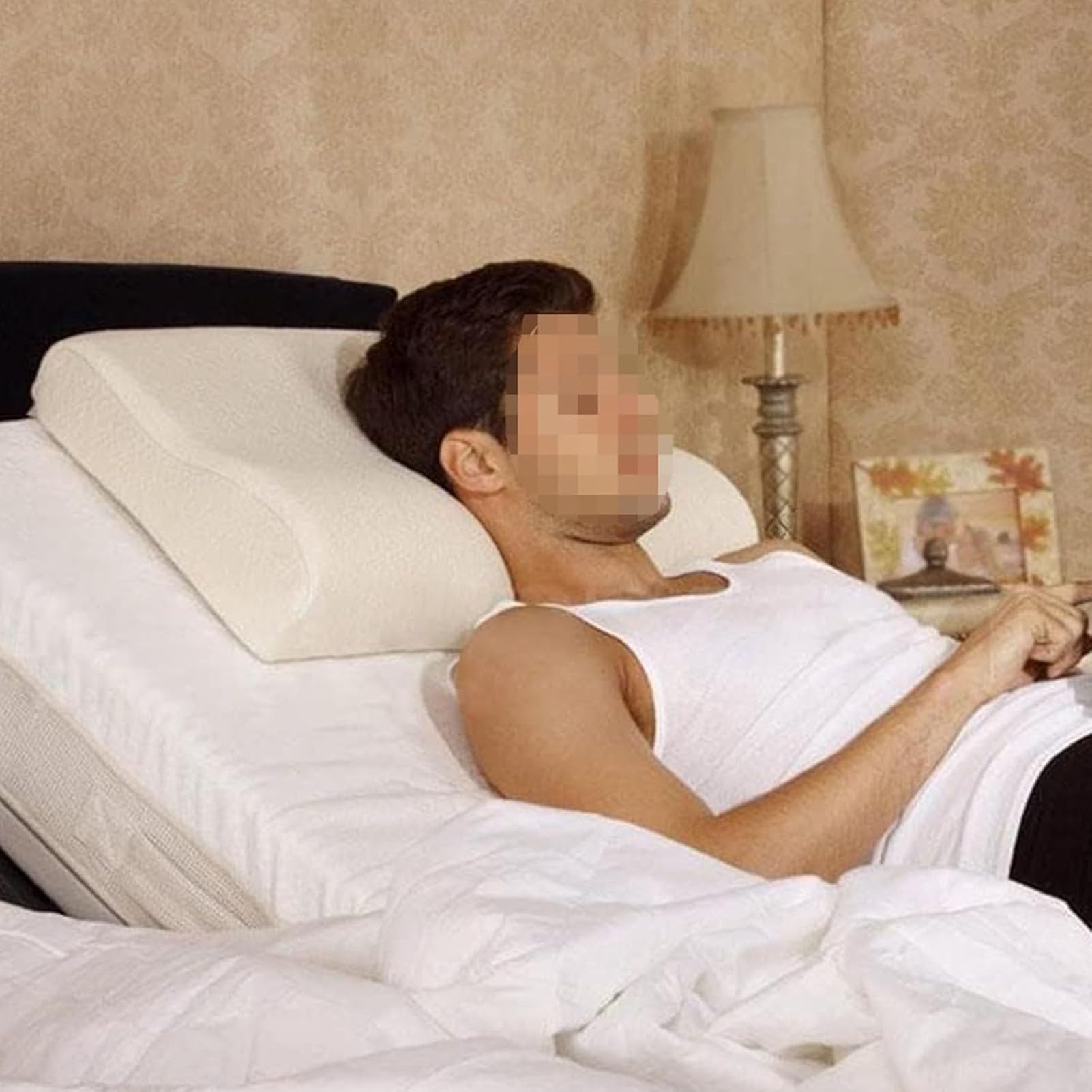 Cuscino in lattice, cuscino regolabile con fodera rimovibile per un supporto personalizzato, ideale per chi dorme sul fianco, sulla schiena e sullo stomaco