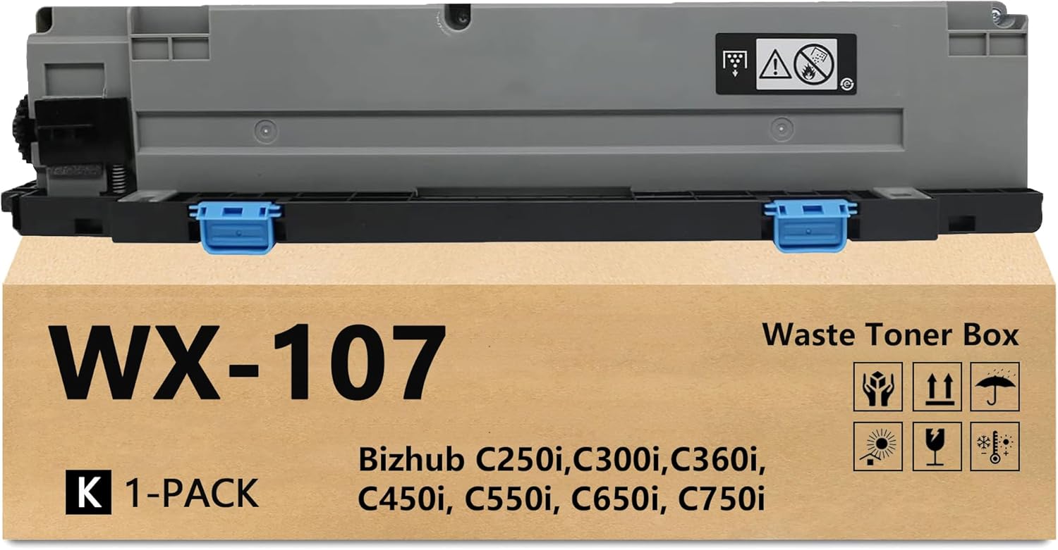 LCL WX-107 WX107 Waste Toner Box Container AAVA0Y1 Replacement for Konica Minolta Bizhub C250i C300i C360i C450i C550i C650i C750i Printers (1-Pack)