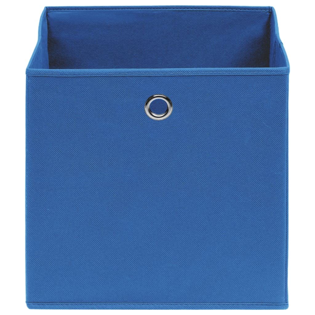 10 scatole portaoggetti, 32 x 32 x 32 cm, in tessuto non tessuto, pieghevoli, con occhiello in metallo, organizer per cassetti, tavolo da toeletta e conservazione versatile e organizzazione