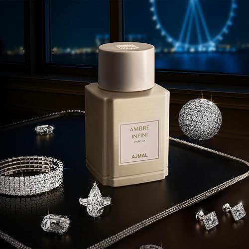 Miniatura 4 de Ajmal Oud Marquis Ambre Infini Eau de Parfum para hombres y mujeres  3.4 fl oz  3.4 fl oz  Perfume amaderado ámbar de lujo premium  Perfume francés