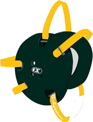 Vista 58 de Cliff Keen Signature Protector para la cabeza, para lucha libre Vegas Oro / Blanco