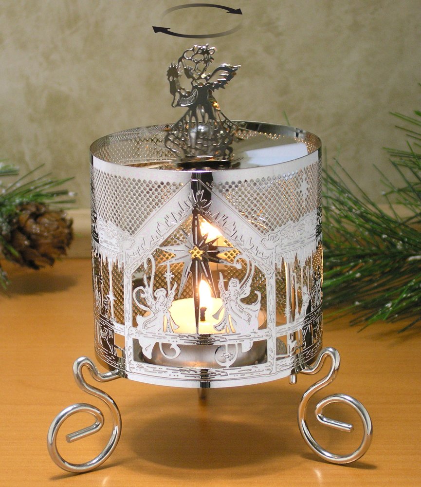 Buy BANBERRY DESIGNS Spinning Angel Candle Holder with Nativity Scene