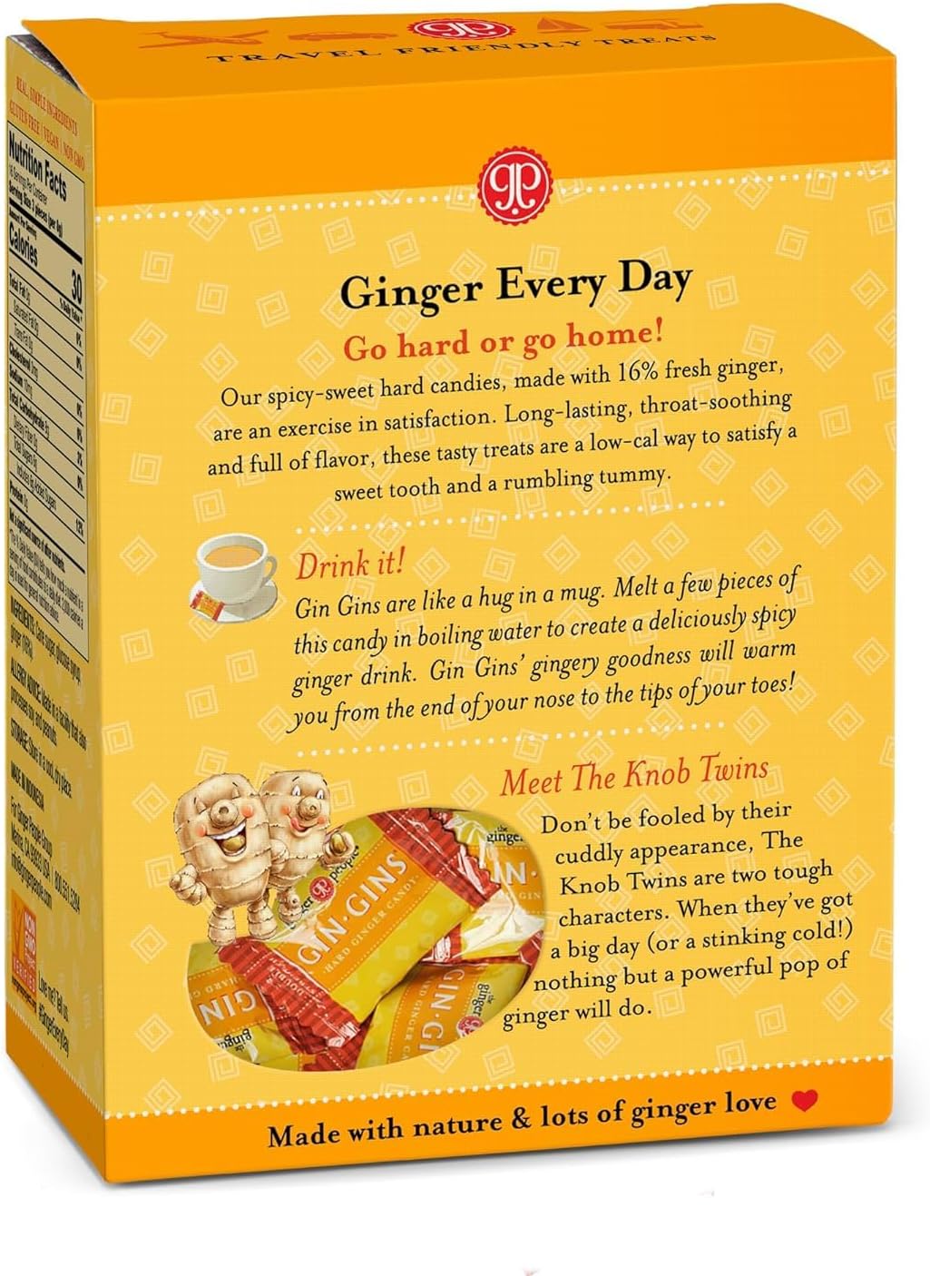 The Ginger People Hard Ginger Candy In Box, Gluten Free, 4.5 Ounces (Pack of 2) image 3