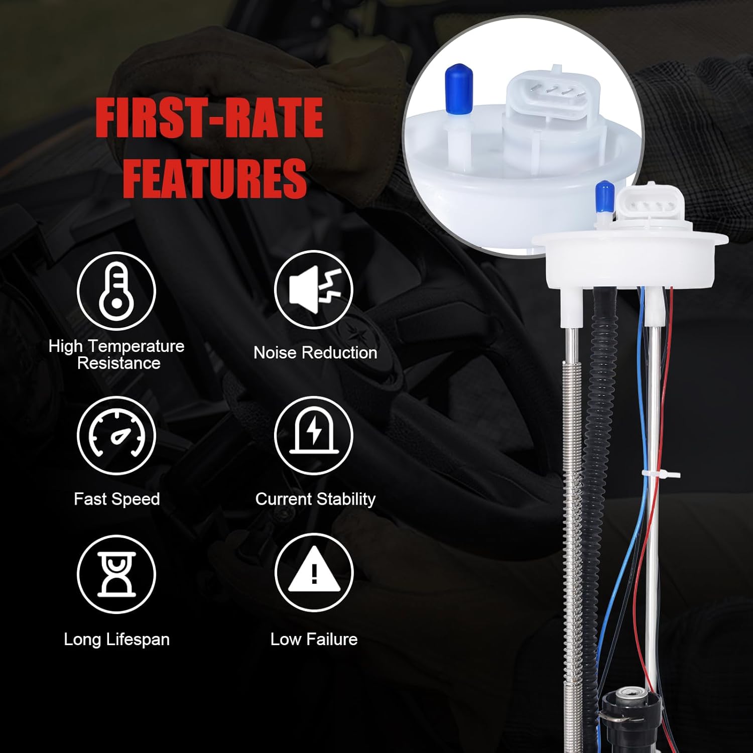 47-1012 2522139 Electric Fuel Pump Moduel Assembly Compatible With Polaris Ranger 800/800 EFI/Crew 800 EPS/XP 800, Fits for 800 4X4 / 6X6 2011-2012, Replace OE# 47-1012 2522139 HFP-A3963 2204402