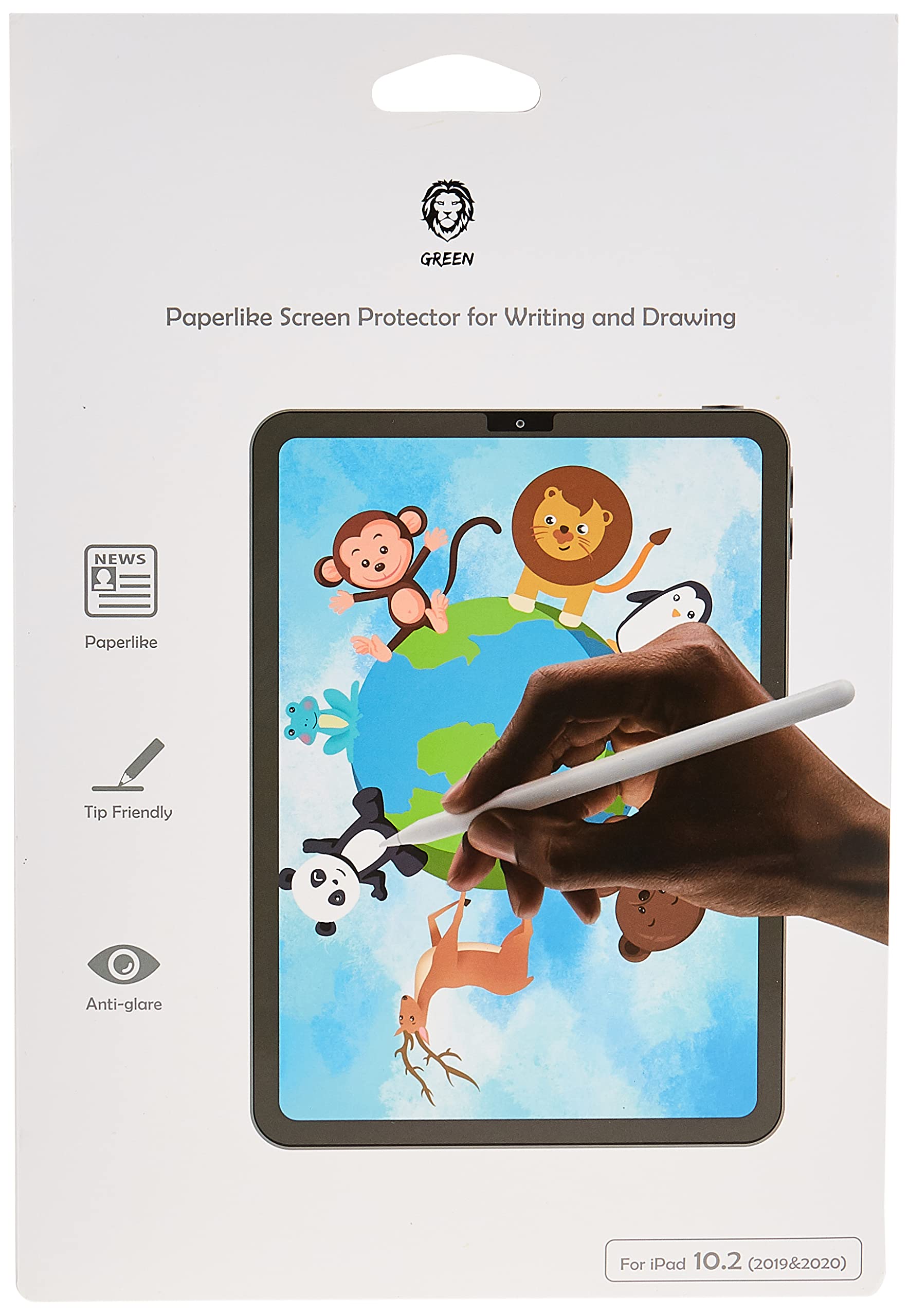 Green Lion Paperlike Screen Protector for iPad 10.2" 2020) - Matt Clear