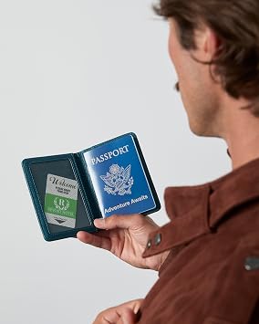 Members Only Debossed Passport Holder RFID Blocking, Passport Book Holder