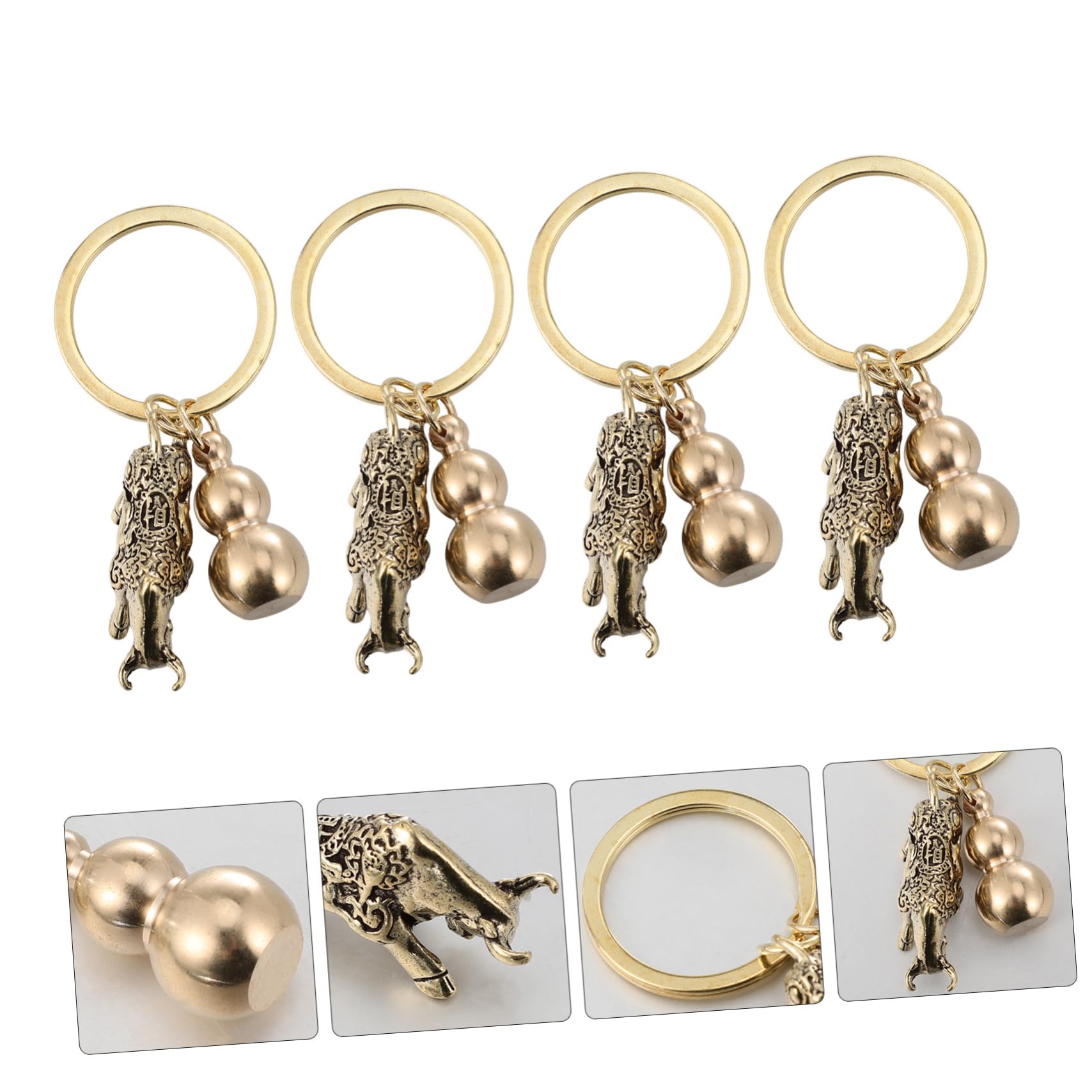 Healvian Portachiavi Retro Con Ciondolo Accessori Decorativi Per Chiavi E Borse Per Amanti Del Te E Del Feng Shui