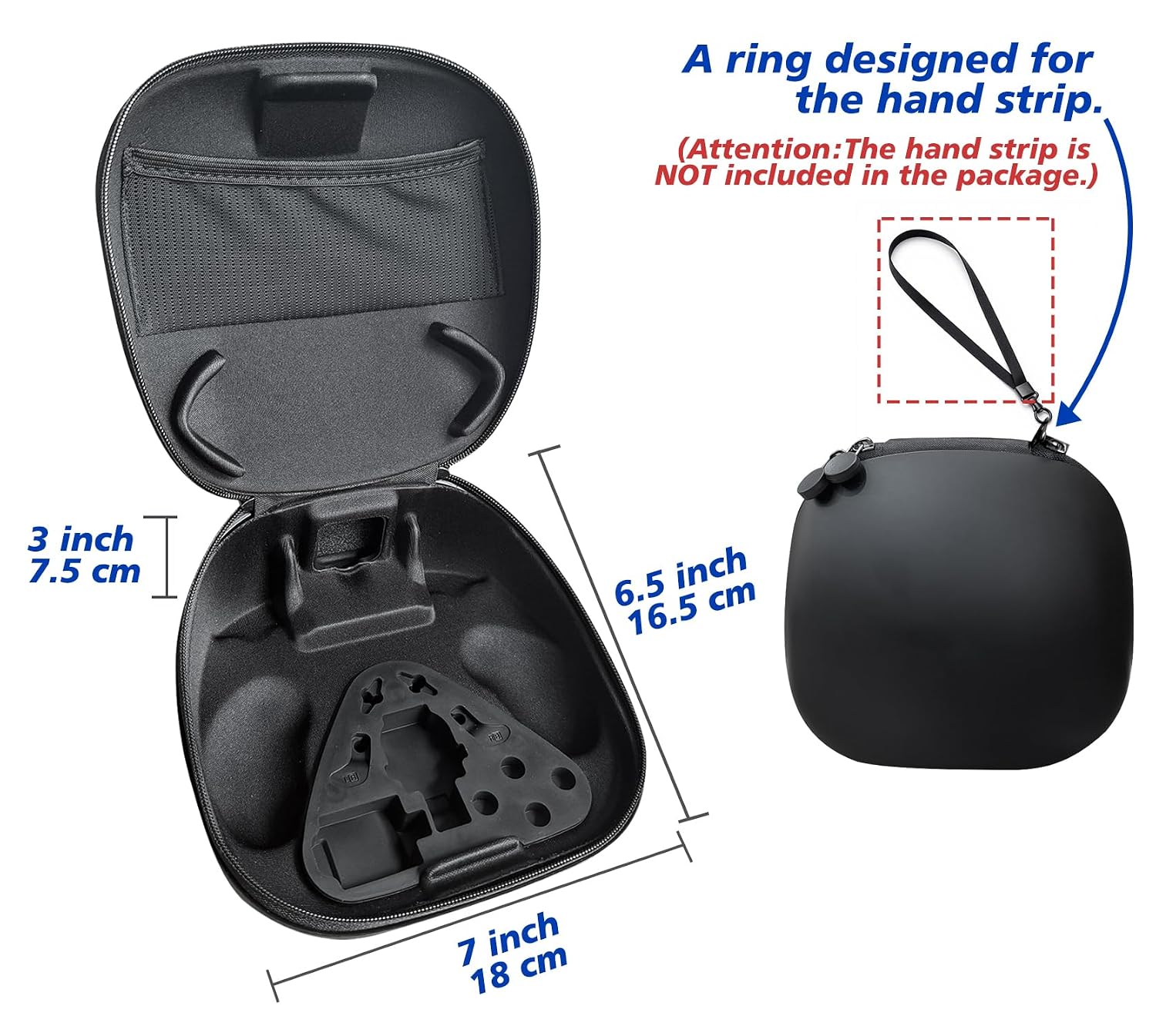 Plauduct Carrying Case for DualSense Edge Controller for PS5 Video Game Console, Hard Shell Travel Storage Bag for DSE Controller & Accessories (Black) Video Game Console image 3