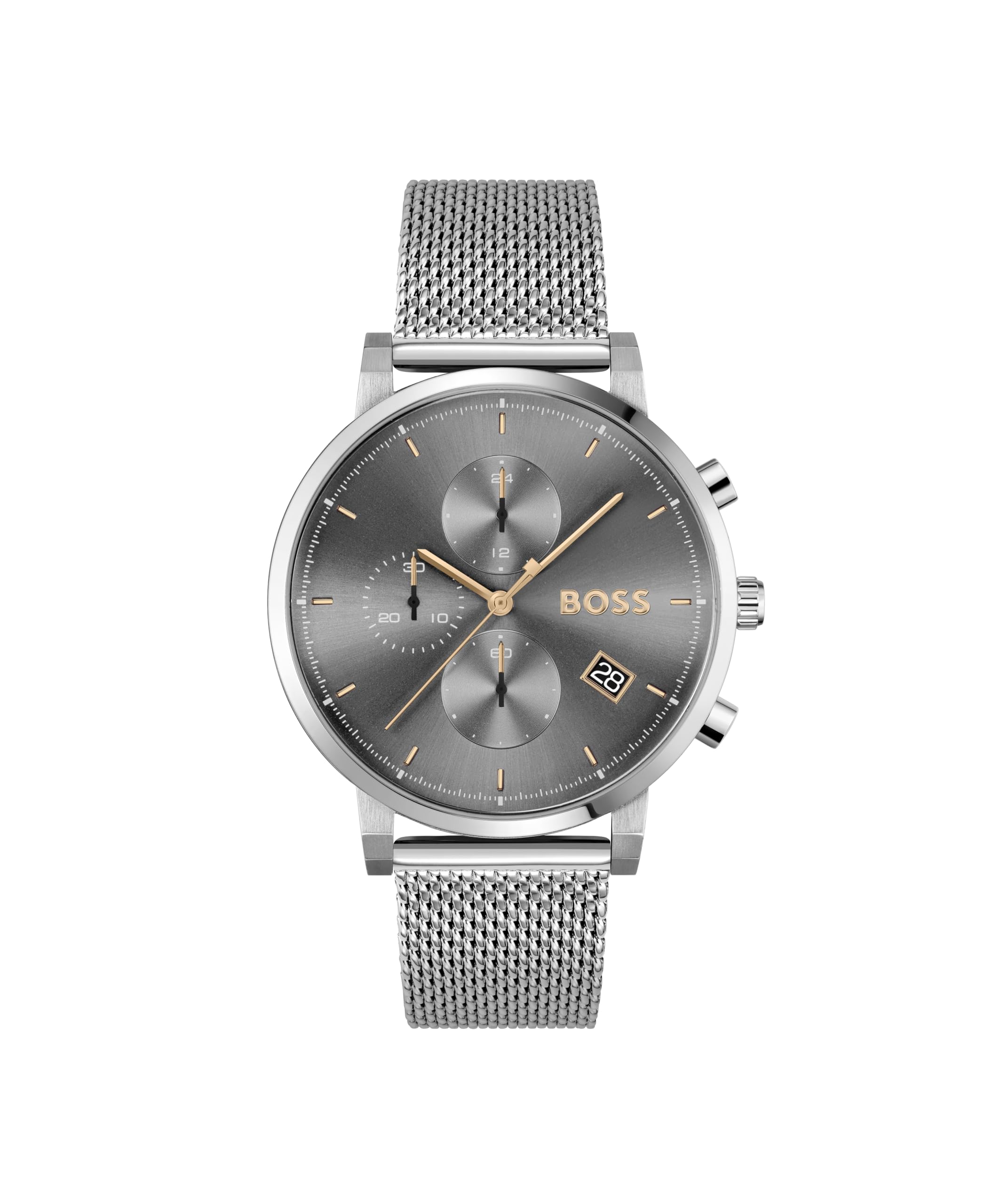 Hugo Boss Stainless Steel Analog Grey Dial Men Watch-1513807, Silver Band (B0848DJB41) Amazon Price History, Amazon Price Tracker