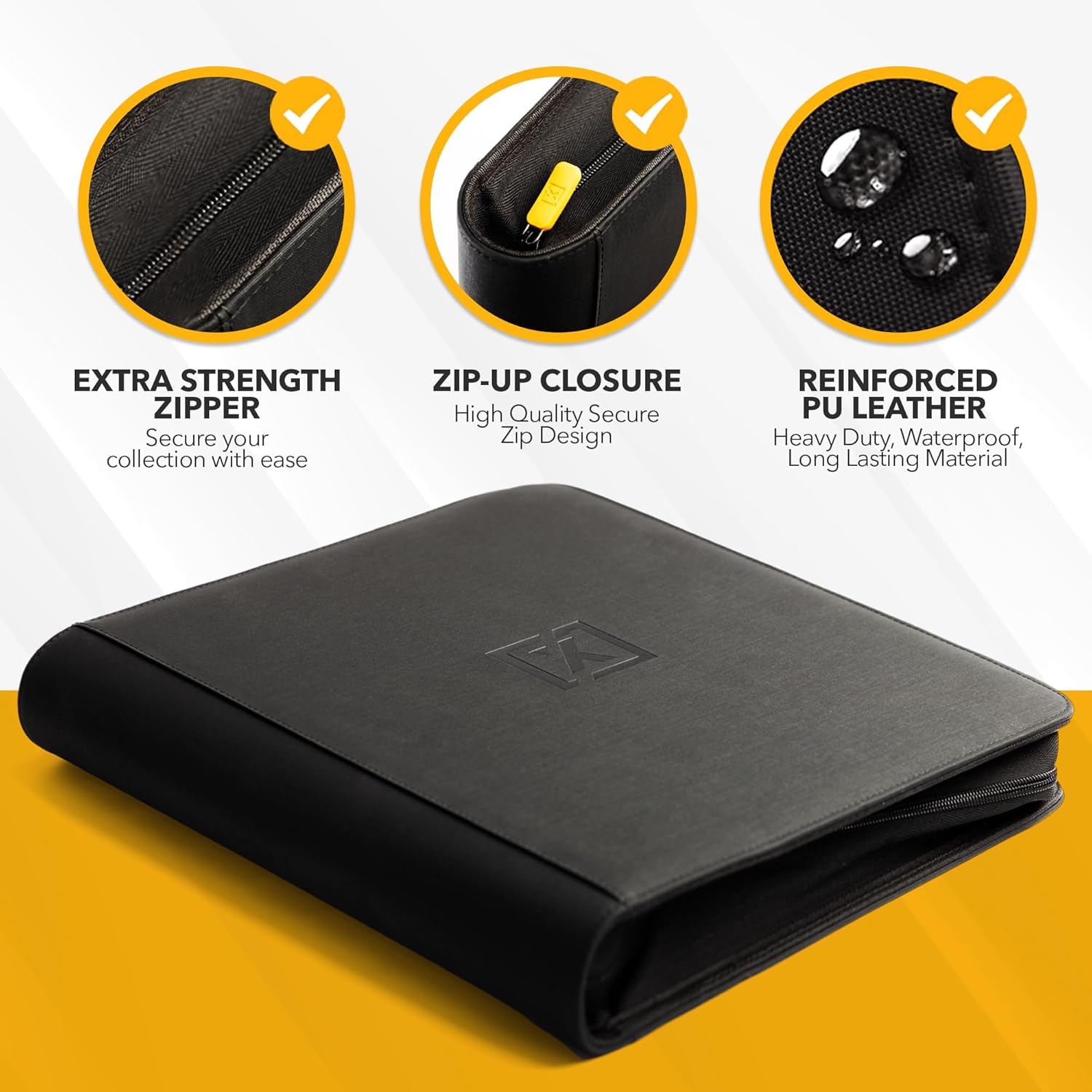 X PRO Graded Card Binder - Holds 60 Graded Slabs, Suitable for PSA and CGC Slabs | 6 Pocket Slab Binder Design | Ringless PSA Slab Binder | PSA Slab Case | Graded Card Holder for Long Term Storage