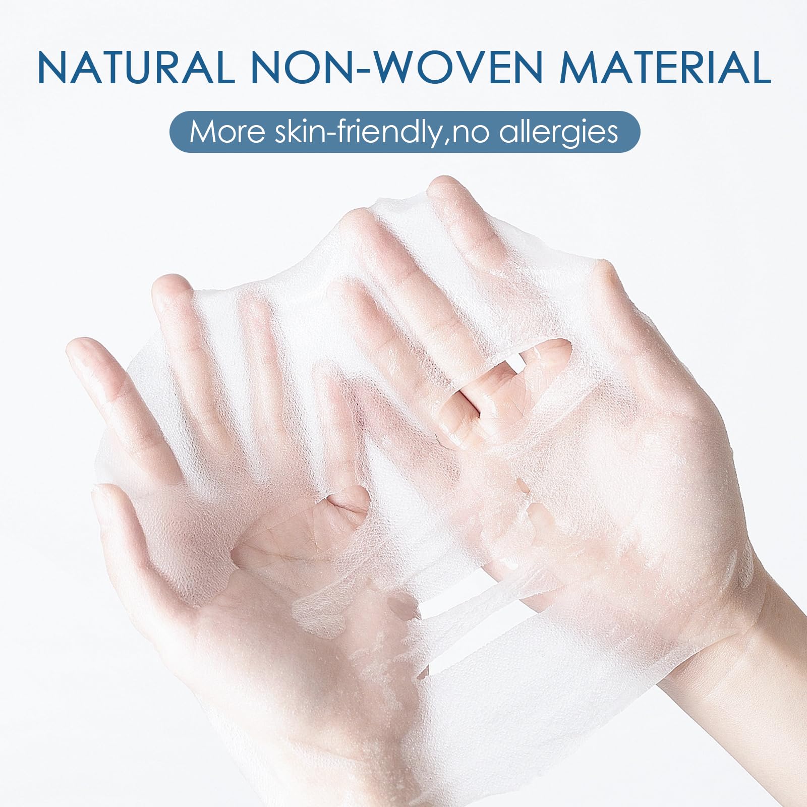 Adorila 100 Pack Compressed Facial Mask Sheets, Beauty DIY Disposable Facial Mask Paper, Cotton Skin Care Masque for Home Travel