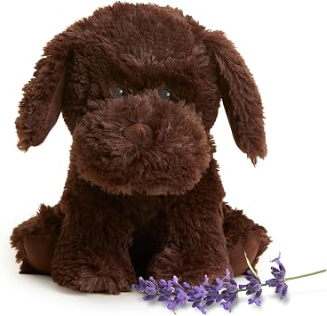 warmies Microwavable & Weighted Stuffed Animals, Chocolate Lab, Stuffed Dog