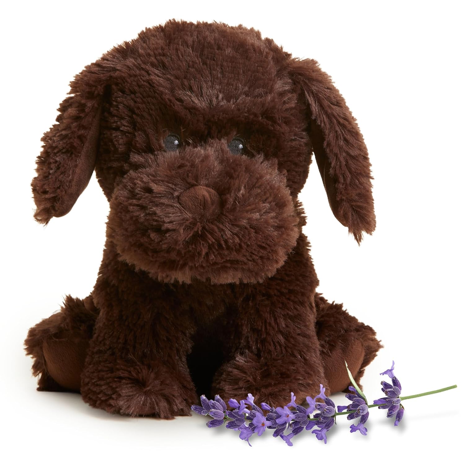 warmies Microwavable & Weighted Chocolate Lab Stuffed Animal, Chocolate Lab - Heated Stuffed Animal Plushie for Warmth & Comfort - Stuffed Dog Toy for Adults & Children (Boys, Girls, Babies, Toddlers)
