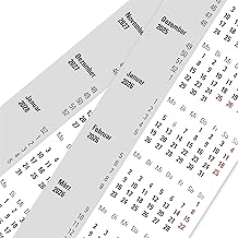 Truento Ersatzkalendarium - auf Spindel gerollt - für 2 Jahre (2026 & 2027) - passend für 3-Monats-Tischkalender mit Drehmechanik - Stehkalender - Aufstellkalender - Bürokalender