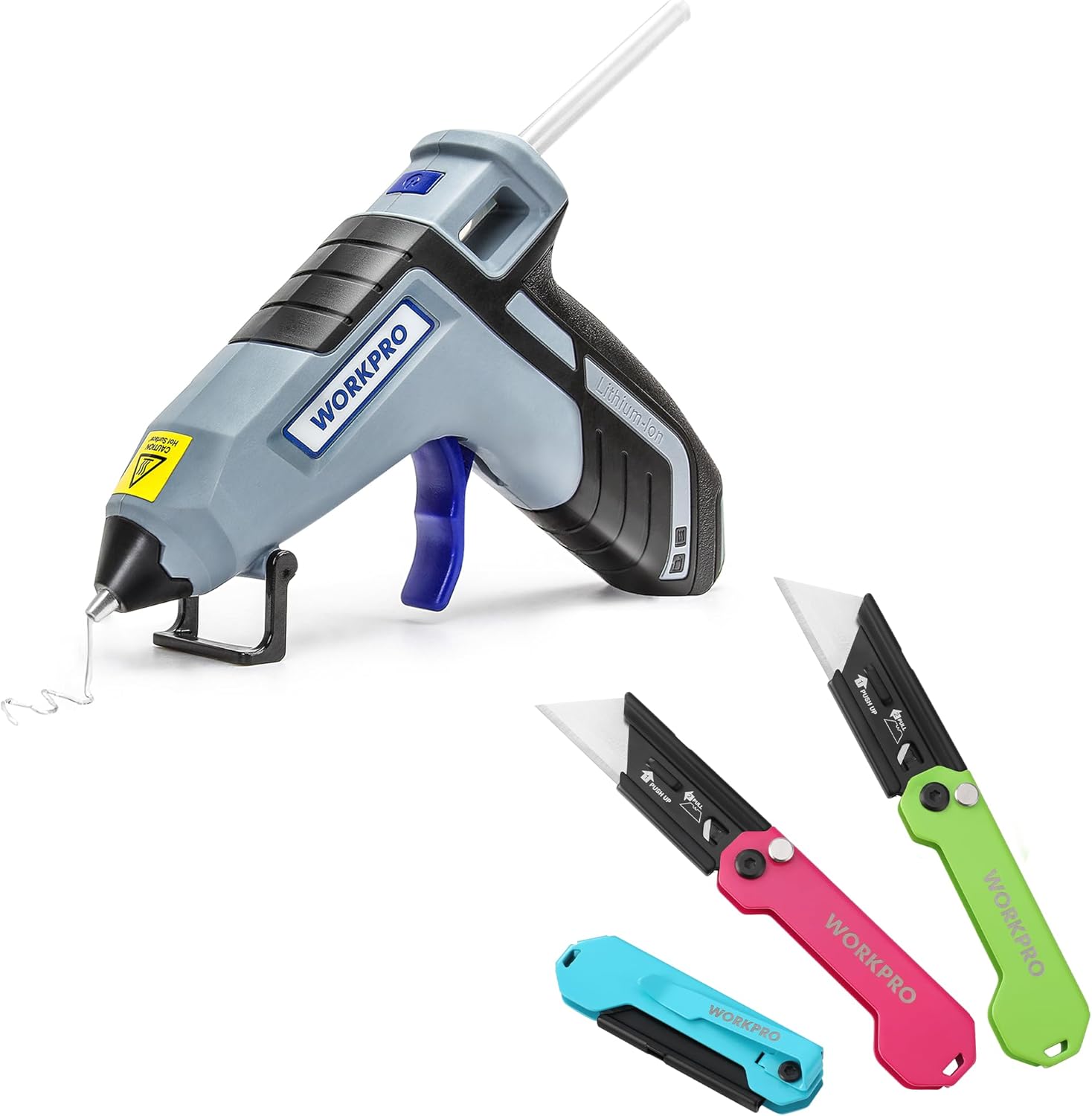 Folding Utility Knife & 3.6V Hot Glue Gun