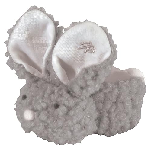 Stephan Baby Woolly Plush Boo-Bunnie Comfort Toy and Boo Cube, gris, 4 pulgadas Stephan Baby Woolly Plush Boo-Bunnie Comfort Toy and Boo Cube, gris, 4 pulgadas
