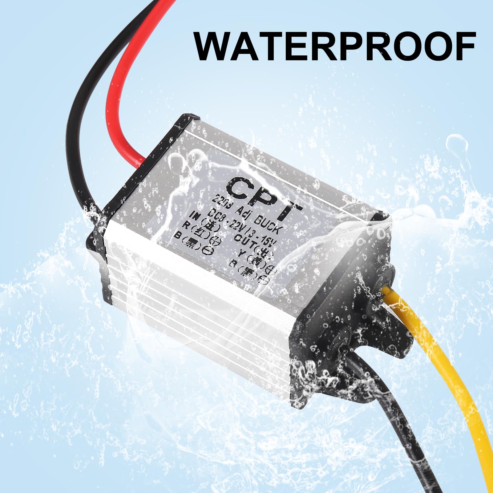 2x DC Step-Down Konverter 8–22V Auf 3–15V, 3A – Regelbarer Spannungsregler Für Auto, LKW, LED