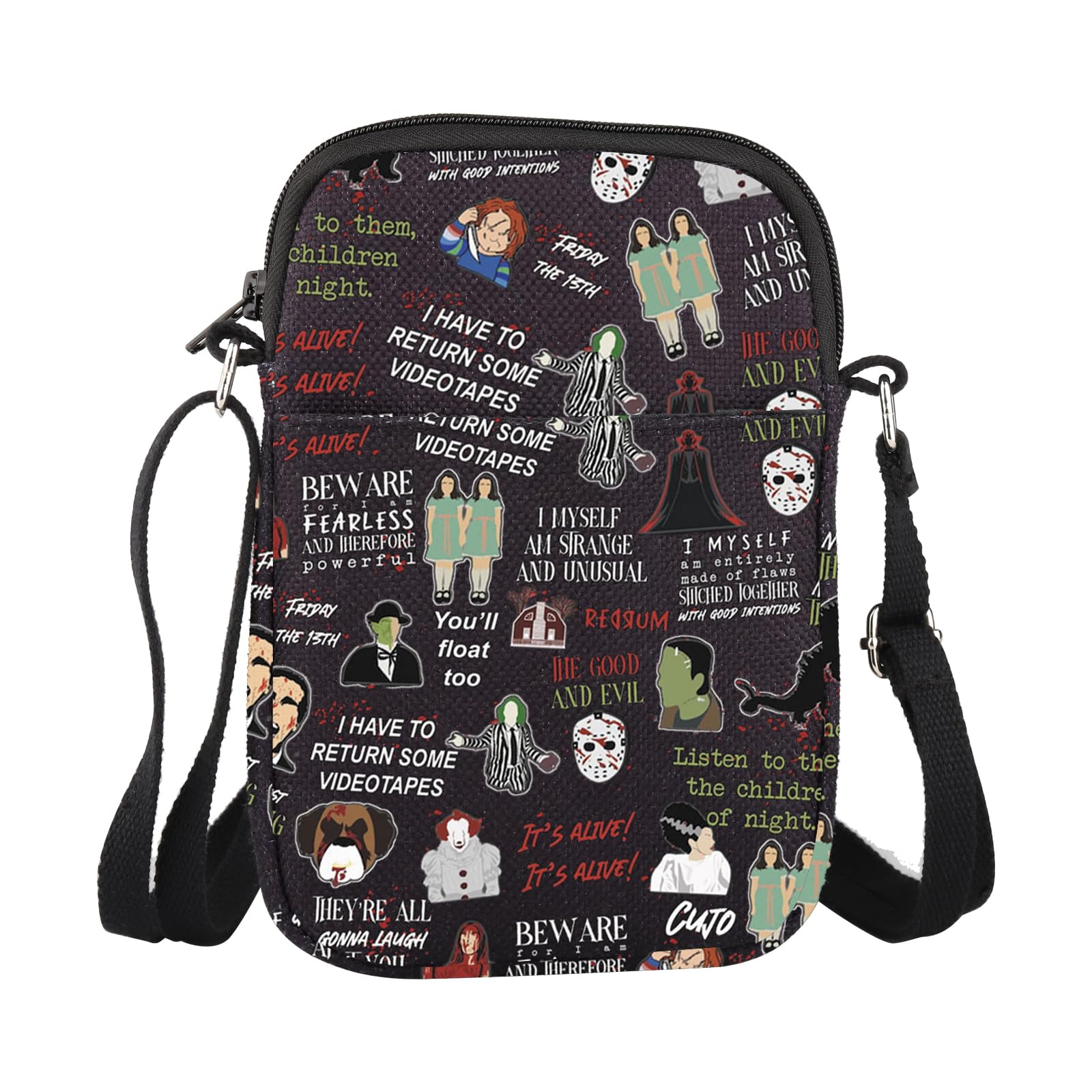 Scary Merchandise Halloween Horror Movie Merch Horror Movie Fans Makeup Bag Scary Lover Gift (Beware CR EU)
