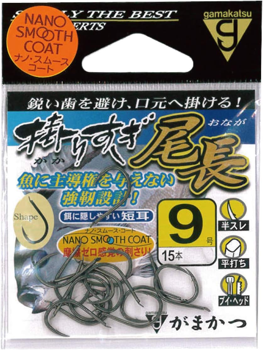 がまかつ(Gamakatsu) バラ 掛りすぎ尾長(ナノスムースコート) #9