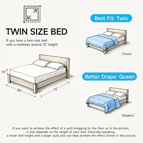 Miniatura 5 de Juego de edredón tamaño California King, color gris topo, juego de ropa de cama de verano ligero de gran tamaño, colcha y colcha de microfibra