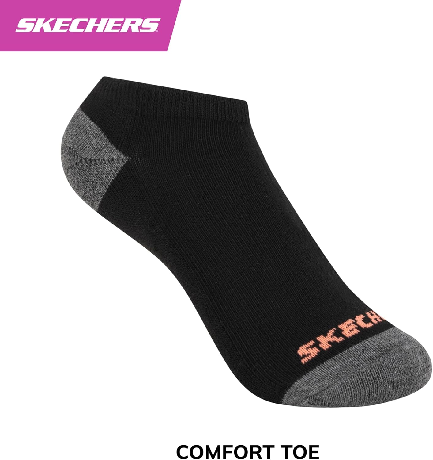 Skechers Girls 10-pack Performance No Show Socks, Everyday Wear for Kids, Soft & Comfort-fit - Image 4