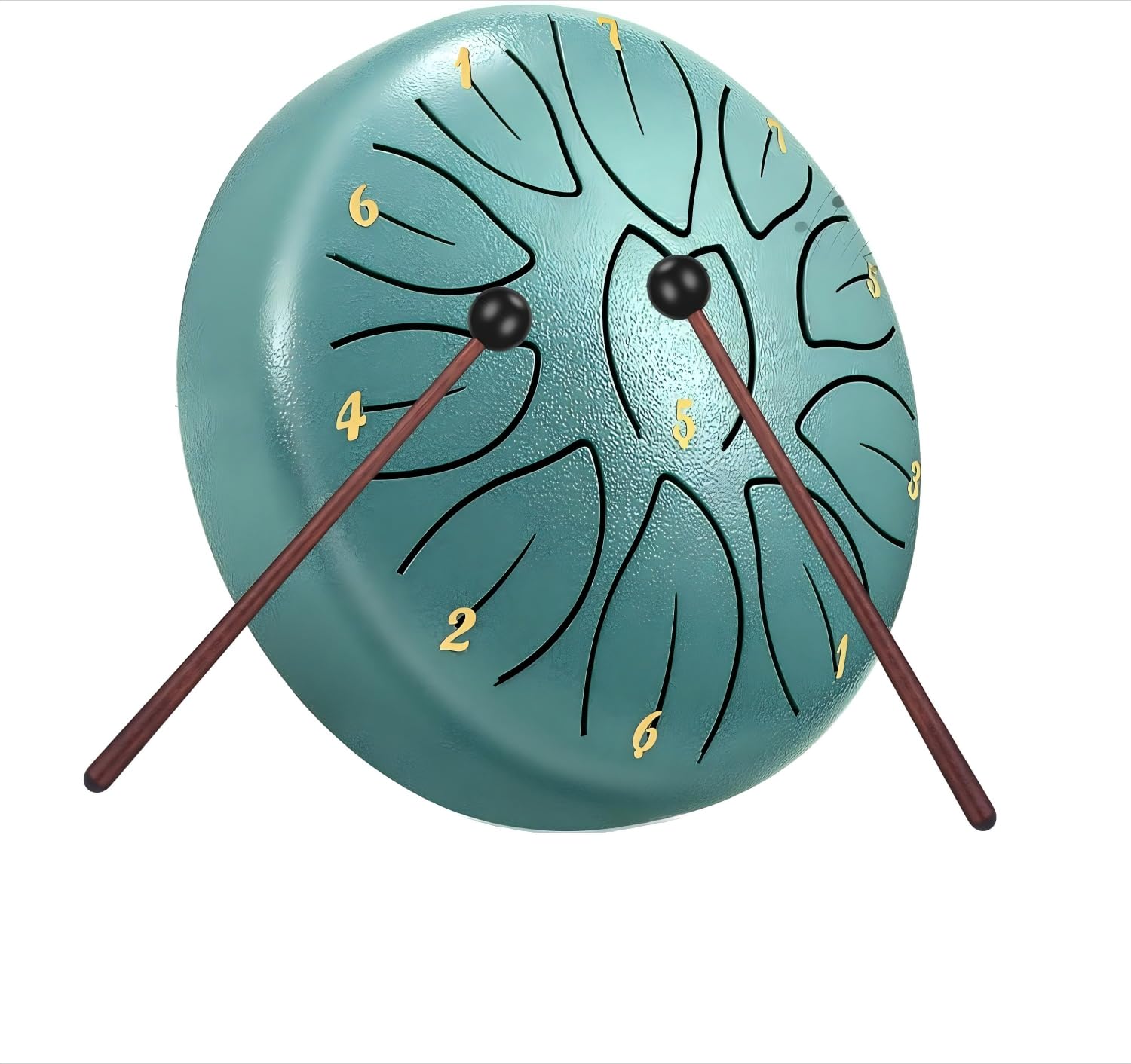 Zungentrommel C Dur, 6 Zoll 15 cm 11 Noten Regentrommel, Stahlzungentrommel für Klangheilung, Meditation, Musikalische Bildung und Yoga, Steel Tongue Drum als Geschenk, Blau