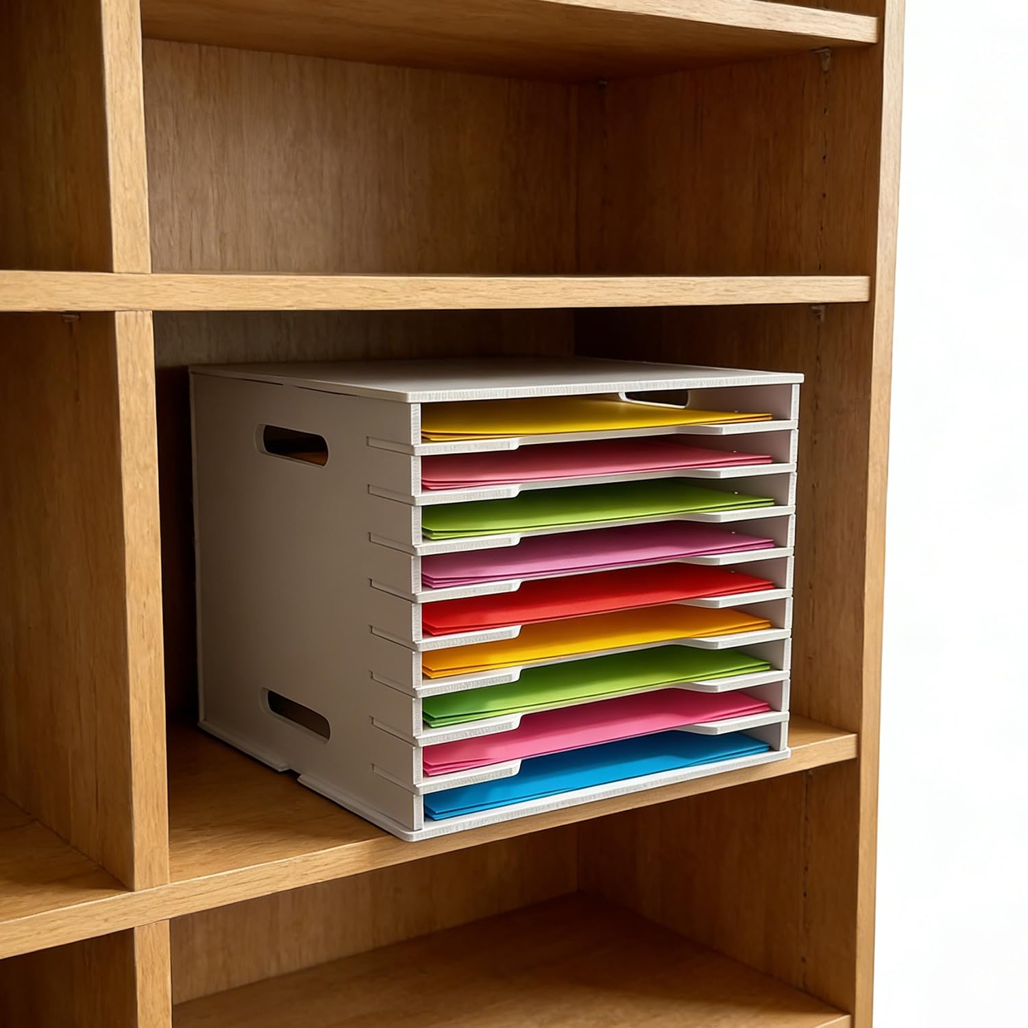Scrapbook-Papierorganizer,12-Ebenen Aktenordner-Aufbewahrungsmappe,Papier Organizer,Schreibtisch-Scrapbooking-Papierrack Für Papierformate Bis Zu 12 x 12 Zoll,Für Scrapbooking-Aufbewahrung,Sammelalben