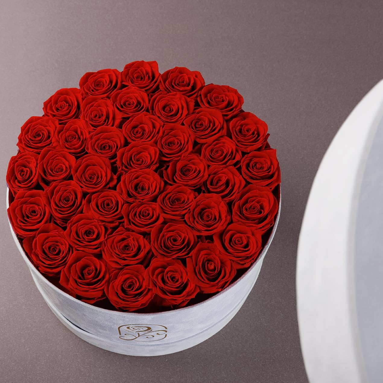 Gifts for Women Preserved Roses Flower Box, Luxury Velvet Box with 40 Roses, Preserved Flowers, Romantic Gift for Her, Wife, Girlfriend, Birthday Anniversary Christmas (Red) - Image 3
