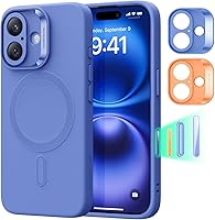 Vista 27 de ESR Serie Cloud Funda para iPhone 15 Pro con MagSafe, soporta carga magnética, delgada, de silicona líquida, absorción de golpes, protección