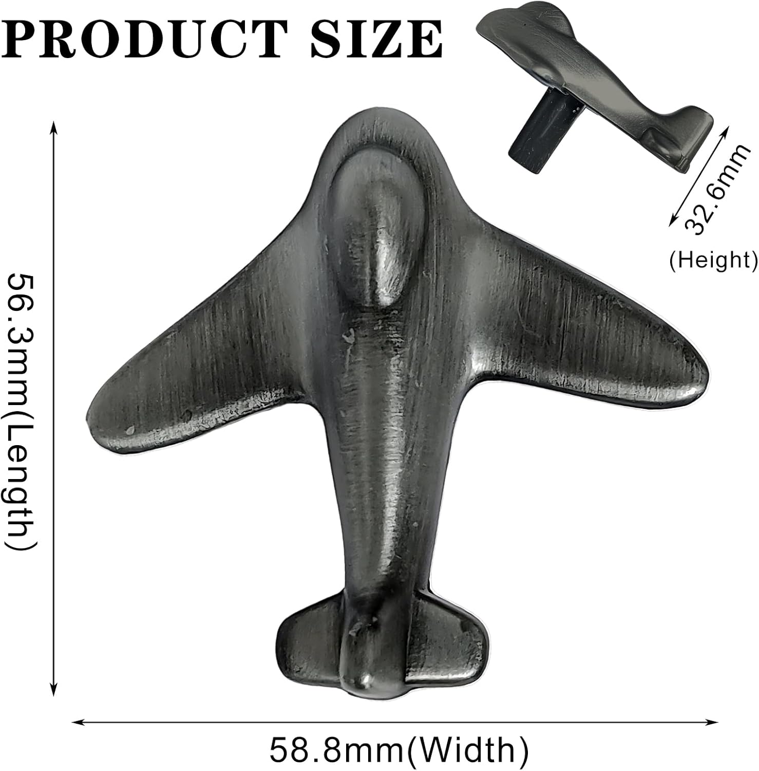 6 Pack Airplane Drawer Knobs¡êUnique Cabinet Knobs for Cabinets and Drawers, Decorative Drawer Pulls and Knobs