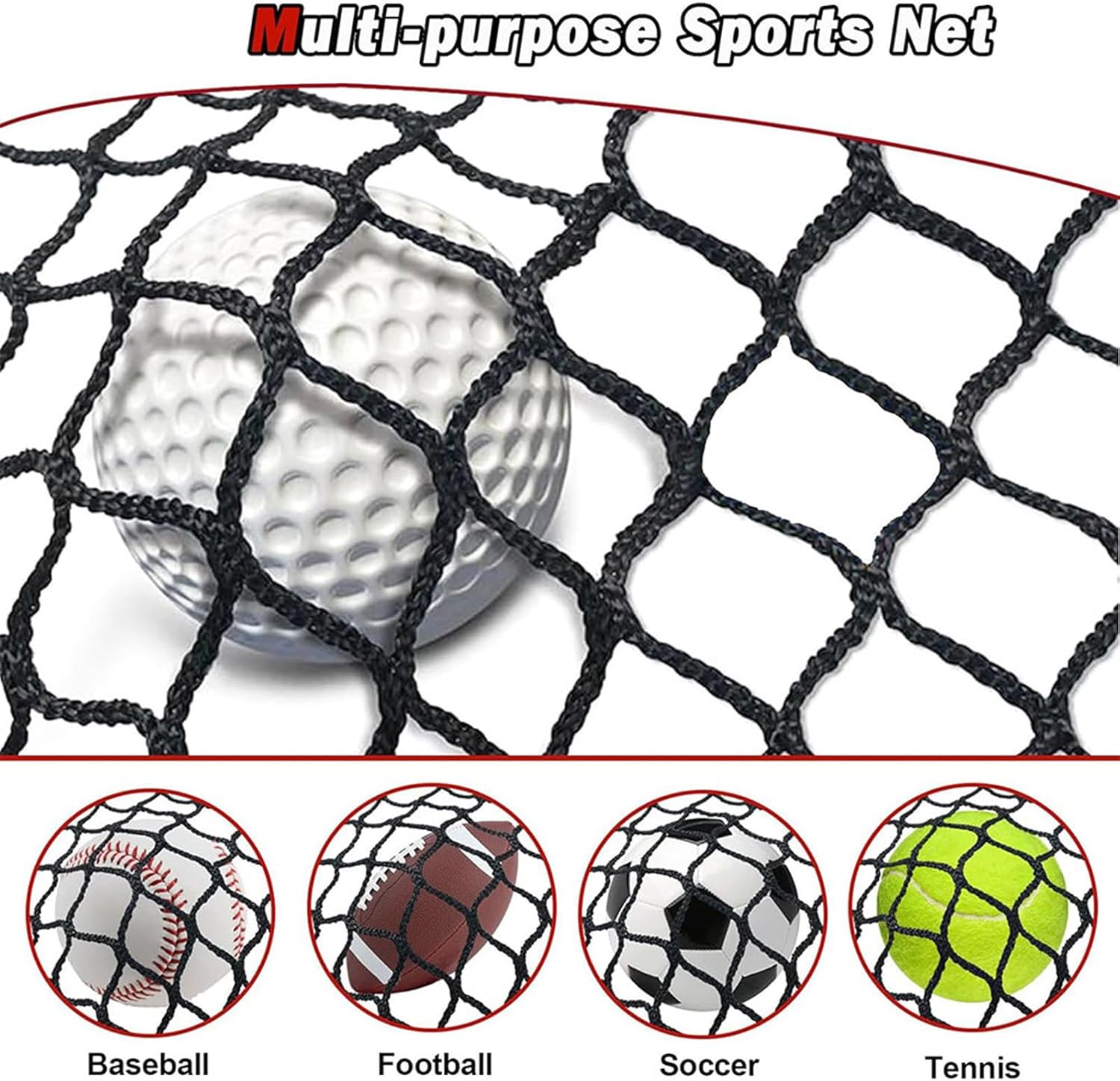 Golfs Sports Practice Barrier Net Golfs Practice Net Golfs Driving Hitting Net Training Tool for Backyard Driving