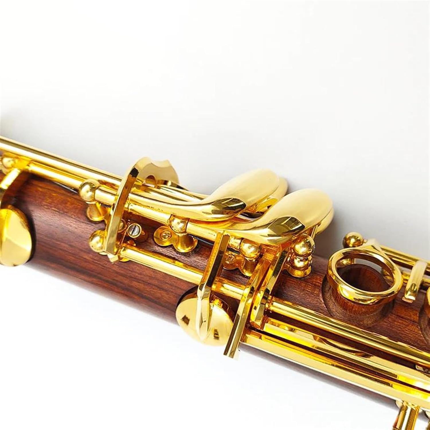 Clarinet Professional Bb Clarinet Instrument Mahogany Material Clarinet Body Gold-Plated Keys
