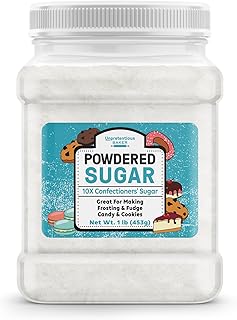Unpretentious Powdered Sugar Confectioners Sugar, For Baking, Candy Making, Desserts (16 Ounce)
