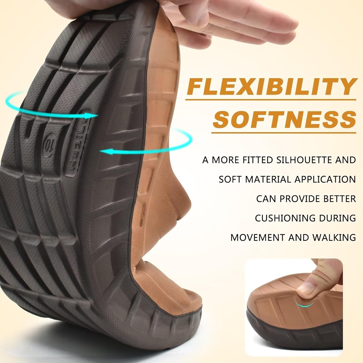 KuaiLu Mens Recovery Sandals Orthotic Arch Support Open Toe Sport Slides Thick Cushion Orthopedic Plantar Fasciitis Slip On Wide Width Summer Pool Beach Waterproof - Image 9