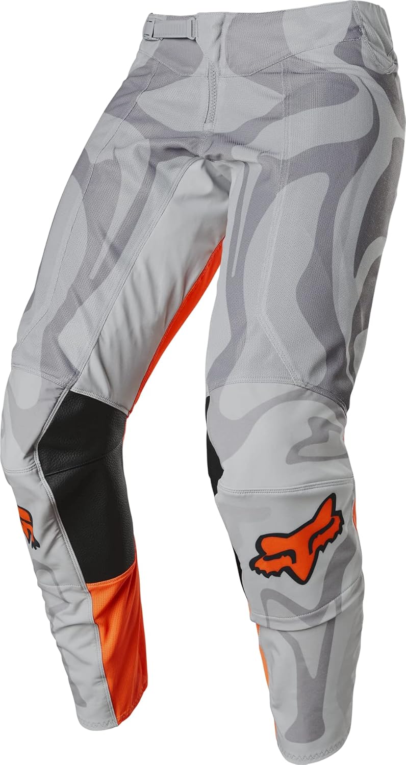 Fox Racing Men's Airline Motocross Dirt Bike Pant, Grey/Orange, 28