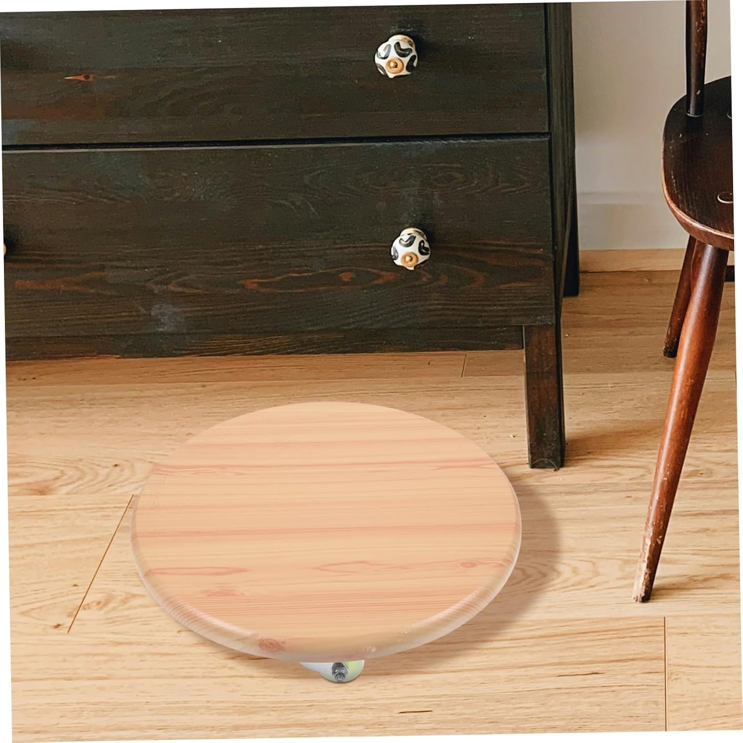 Cabilock Low Rolling Stool Castor Wheels Small Pedicure Stool for Spa Nail Salon